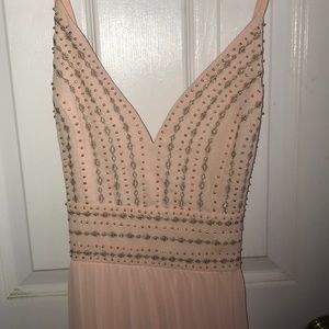 Peach prom dress